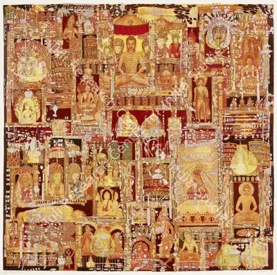 Seema Sharma Shah (Artist), Image of Buddha, 2008, Graphic Art