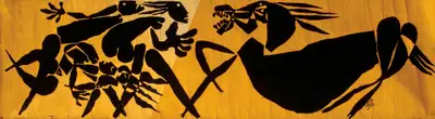 Karmakar, Prokash (Artist). Untitled. Oil on paper, 1972 | Painting | FineArts | 00599437