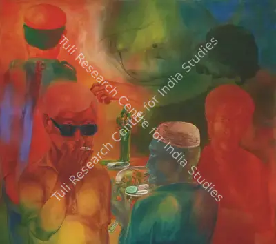 Binod&nbsp;Sharma (Artist), Chaba - Te (what’s happening), 1995, Painting