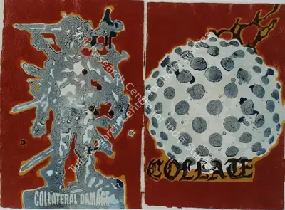 Jitish Kallat (Artist), Collateral Damage - Diptych, 2003, Painting