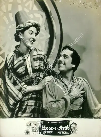 P.N. Arora (Producer), Hoor E Arab, 1955, Lobby Card