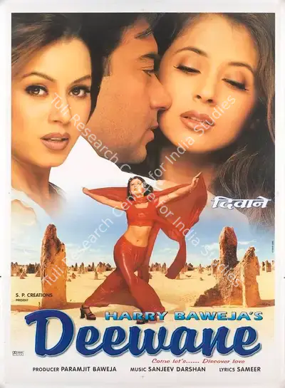 Paramjeet Baweja (Producer), Deewane, 2000, Full Sheet Poster