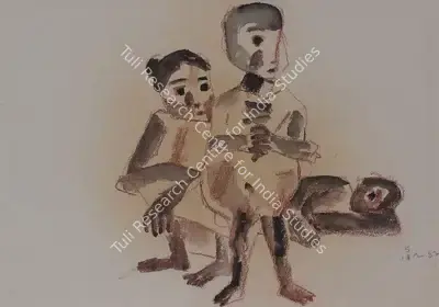 Somnath Hore (Artist), Untitled, 1983, Painting