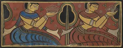 Roy, Jamini (Artist). Untitled (Nayikas), circa 1940 | Painting, AG.Mum/17.12.25, 2025 · Asta Guru