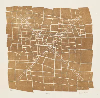 Zarina Hashmi (Artist), Wall I, 1969, Print