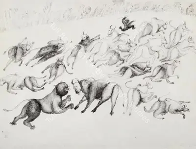 Manjit Bawa (Artist), Untitled, 1982, Drawing