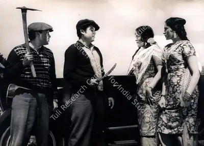 Kishore Kumar (Director), Hum Do Daakoo, 1967, Photographic Still