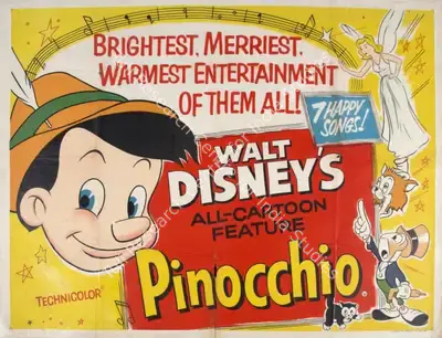 Ben Sharpsteen (Director), Pinocchio, 1940, Poster