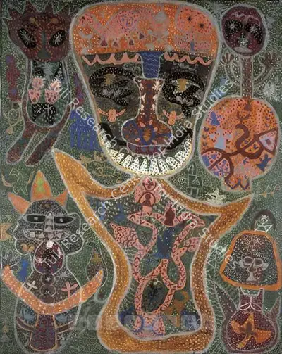 Madhavi Parekh (Artist), Goddess, 1969, Painting