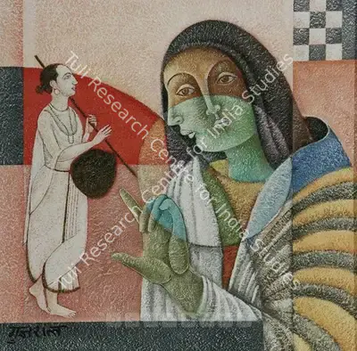 Satish Gujral (Artist), Meera Bai, 1999, Painting