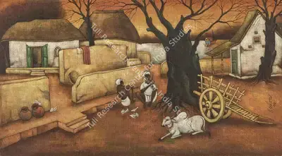 A.A. Raiba (Artist), Untitled, 1990, Painting