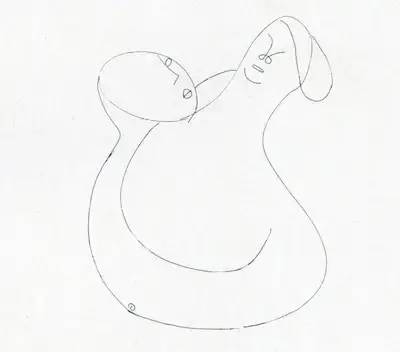 Prodosh Dasgupta (Artist), Untitled, Drawing