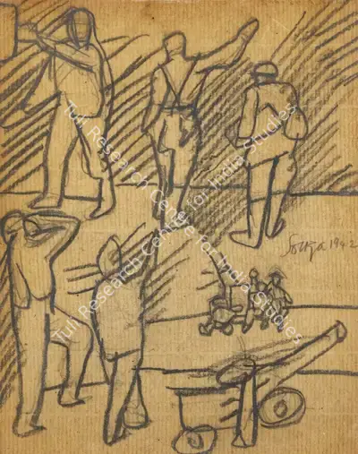 F.N. Souza (Artist), Untitled, 1942, Painting