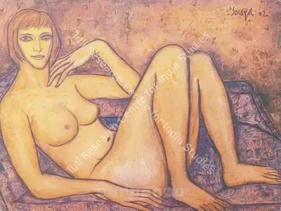 F.N. Souza (Artist), F. N. Souza, 1998, Solo Exhibition Invitation