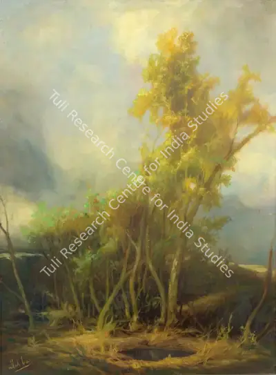 Ustad Allah Bukhsh (Artist), Untitled (Tree), Painting