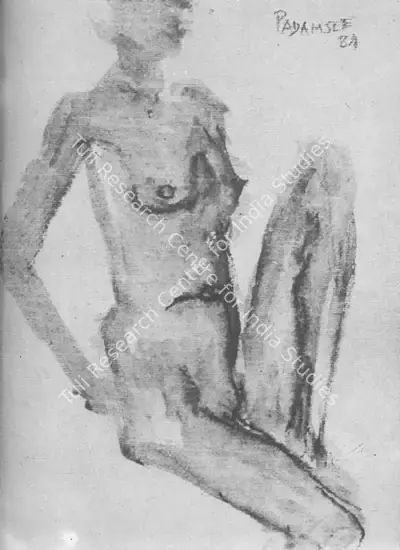 Akbar Padamsee (Artist), Nude, 1984, Drawing