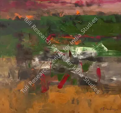 K.M. Adimoolam (Artist), Untitled, 2002, Painting