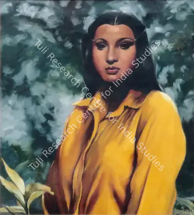 Bhattacharjee, Bikash (Artist). Teenage Series. Oil on canvas, 1981 | Painting | FineArts | 00375823