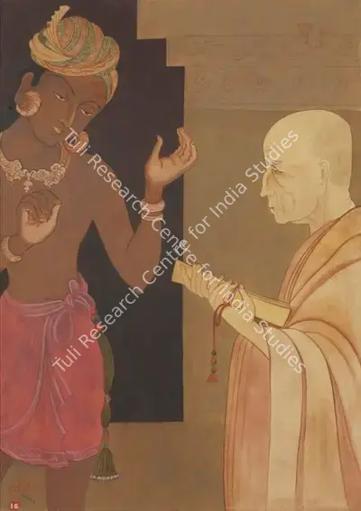 A.K. Haldar (Artist), Untitled, 1952, Painting