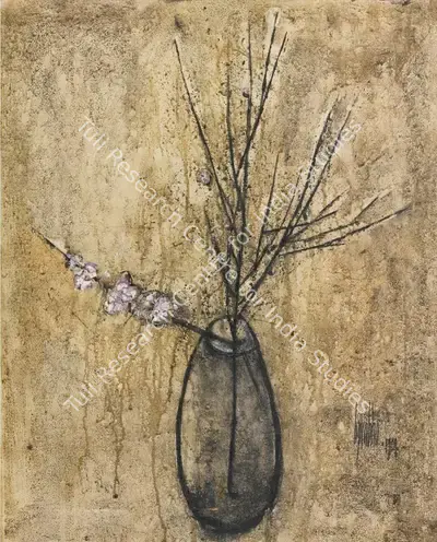 B. Prabha (Artist), Untitled (Still life), 1964, Painting