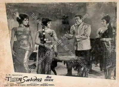 C. Doshi (Producer), Teen Sardar, 1965, Lobby Card