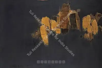 Qadri, Sohan (Artist). Swan Lake (Chachoki Phagwara). Oil and Encaustic on Canvas, 1964 | Painting | FineArts | 00597816