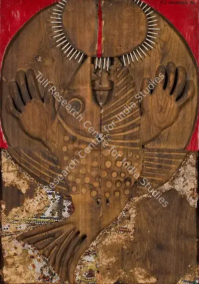 Piraji Sagara (Artist), A Fish, 1970, Painting