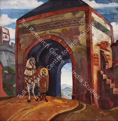 Nicholas Roerich (Artist), St. Mercurius of Smolensk, 1919, Painting