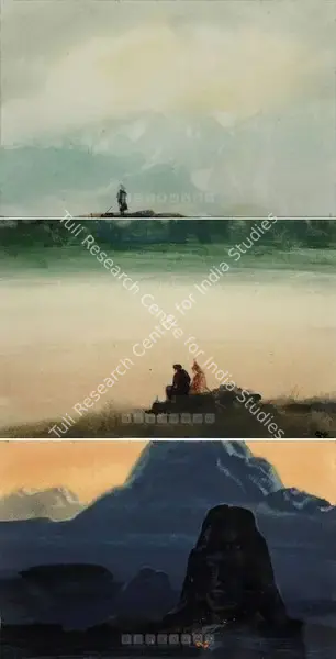 Sen, Bireshwar (Artist). Dawn of A New Day, 1972 | Painting, Os.Del/27.07.07, 2007 · Osian's