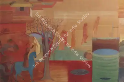 Nilima Sheikh (Artist), Panghat Stories, 2001, Painting