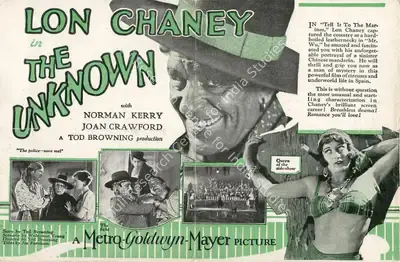 Thalberg, Irving (Producer), The Unknown, 1927 | Handbill | CinemaEducation | 00795091