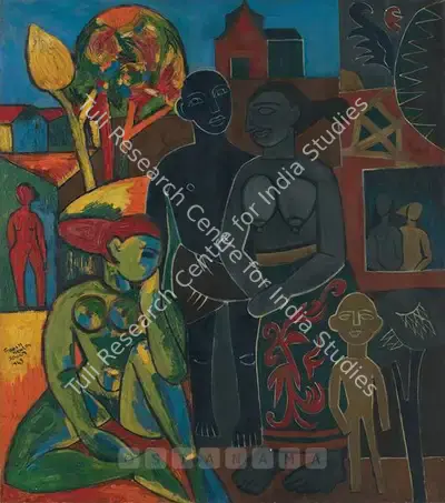 F.N. Souza (Artist), Untitled, 1949, Painting