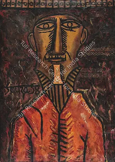 F.N. Souza (Artist), Untitled, 1958, Painting