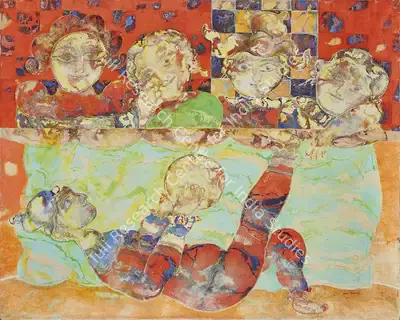 Sakti Burman (Artist), Untitled, 1980, Painting