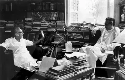 Unknown (Photographer). Mrinal Sen with Satyajit Ray. n.d. | Contemporary Photograph | CinemaEducation | 00553982