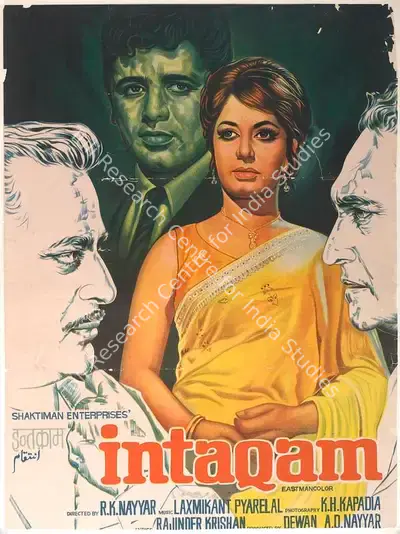 Dewan A. D. Nayyar (Producer), Intaqam, 1969, Full Sheet Poster