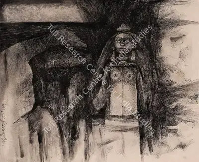 Ganesh Pyne (Artist), Untitled, 1967, Drawing