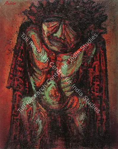 Rabin Mondal (Artist), King, 1975, Painting