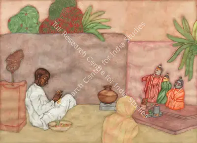 Shanti Panchal (Artist), Untitled (Puja Scene), Painting