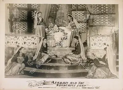 Anant Wadadeker (Cinematographer), Aladdin Aur Jaadui Chiraag, 1952, Lobby Card