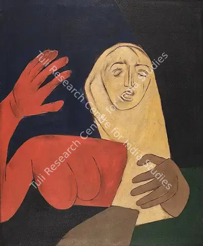 Tyeb Mehta (Artist), Gesture, 1976, Painting