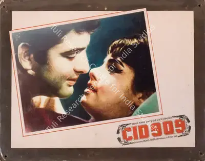 B.D. Kapoor (Producer), C I D 909, 1967, Photographic Still Mounted on Lobby Card