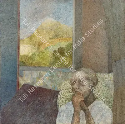 Jayashree Chakravarty (Artist), Contemplation, 1983, Painting