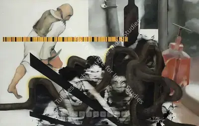 Riyas Komu (Artist), Oxygen - An Illusion, 2002, Painting