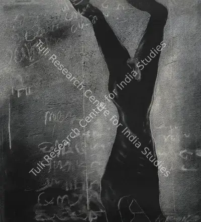 Rameshwar Broota (Artist), Grappling with School Lessons, 1995, Painting