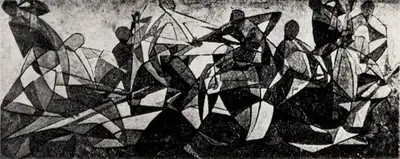Sabavala, Jehangir (Artist). Musicians. Oil on Canvas, 1960 | Jehangir Sabavala | Painting | FineArts | 00182405