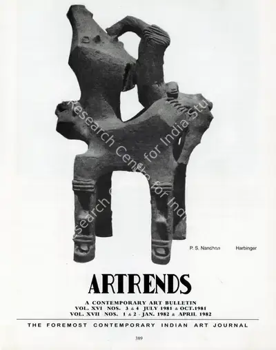 Haridasan, K.V. (Editor). Artrends - A Contemporary Art Bulletin. 16 & 17(3 & 4, 1 & 2). Madras: Progressive Painters, July-October 1981 - January-April 1982 | Bulletin | FineArts | 00842108