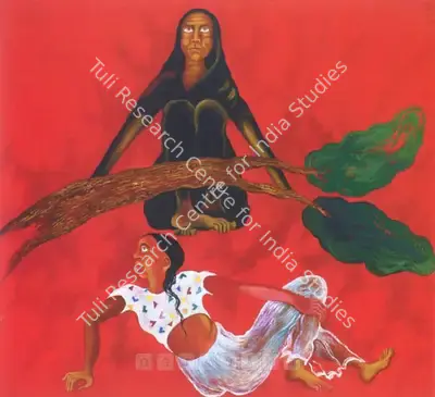 Arpana Caur (Artist), Time - Image, 1990, Painting