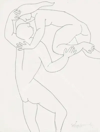 Dharmanarayan Dasgupta (Artist), Untitled, 1997, Drawing