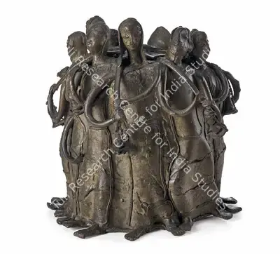 Meera Mukherjee (Artist), Pilgrims to Haridwar, Sculpture